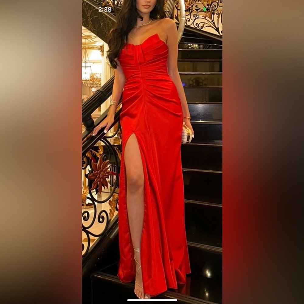 Elegant Red Evening Gown